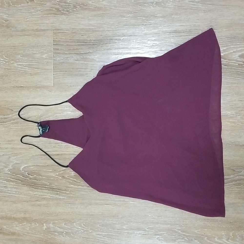 (S) Streetwear Society Vacay Lightweight Travel Coastal Racerback Sheer Overlay